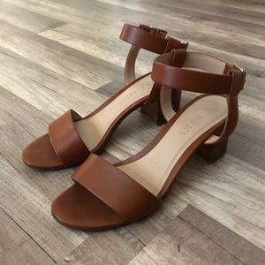 M. GEMI Designer Italian Leather Sandals | Tan | Size 37